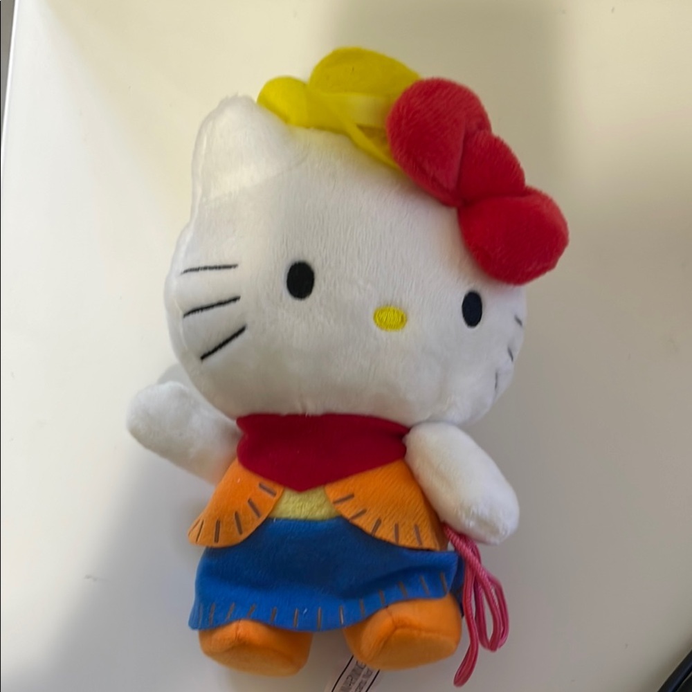 Hello Kitty Plush Toy - White, Red, Yellow, Blue